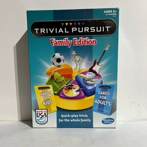 Trivial Pursuit Family Edition Game Board Game Trivia Adults Kids COMPLETE 2013